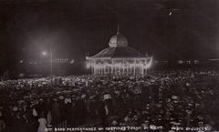 A-well-patronised-band-concert-at-White-Rock-by-night-1911.